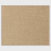 Papier Cadeau Arrière - plan rustique de toile de jute imprimé (Plat)