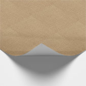 Papier Cadeau Arrière - plan rustique de toile de jute imprimé (Coin)