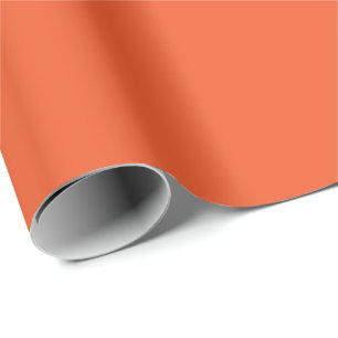 Papier Cadeau Arrière-plan uni minimaliste orange vif