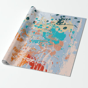 Papier Cadeau arrière - plan vintage Abstrait avec pai multicolo