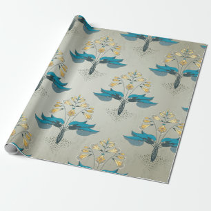 Papier Cadeau Arrière - plan vintage sans couture. Modèle floral