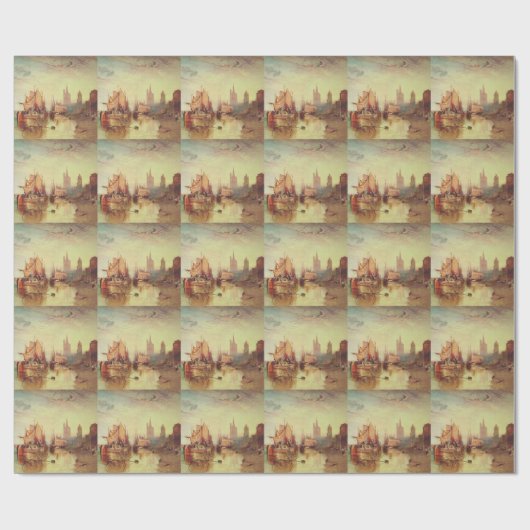 Papier Cadeau Arrivée d'un paquebot par Joseph Turner (Plat)