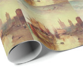 Papier Cadeau Arrivée d'un paquebot par Joseph Turner (Coin rond)