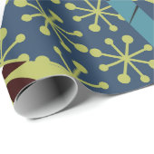 Papier Cadeau Arrondi Rectangles modernes du milieu du siècle (Coin rond)