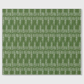 Papier Cadeau Arrow Arrow Boud tissu Design vert (Plat)