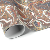 Papier Cadeau Art Abstrait africain (Coin rond)