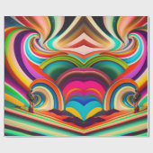 Papier Cadeau Art abstrait Bonnaroo – Inspiré d'un festival mode (Plat)