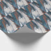 Papier Cadeau Art Abstrait : Brush Strokes Versatile. (Coin)