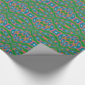 Papier Cadeau Art abstrait de jardin funky (Coin)