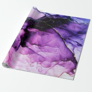 Papier Cadeau Art abstrait de luxe peinture fluide arrière - pla