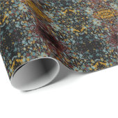 Papier Cadeau Art abstrait de peinture éclaboussée de graffiti s (Coin rond)