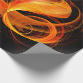 Papier Cadeau Art Abstrait Fireball (Coin)