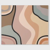 Papier Cadeau Art Abstrait fluide coloré (Plat)