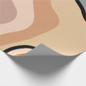 Papier Cadeau Art Abstrait fluide coloré (Coin)