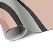 Papier Cadeau Art Abstrait fluide coloré (Coin rond)