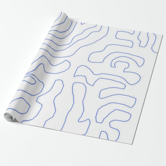 Papier Cadeau art abstrait moderne (Déroulé)