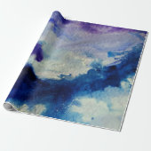 Papier Cadeau Art Abstrait Océan (Déroulé)