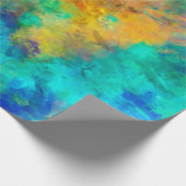 Papier Cadeau art abstrait vif arc-en-ciel peint arrière - plan  (Coin)