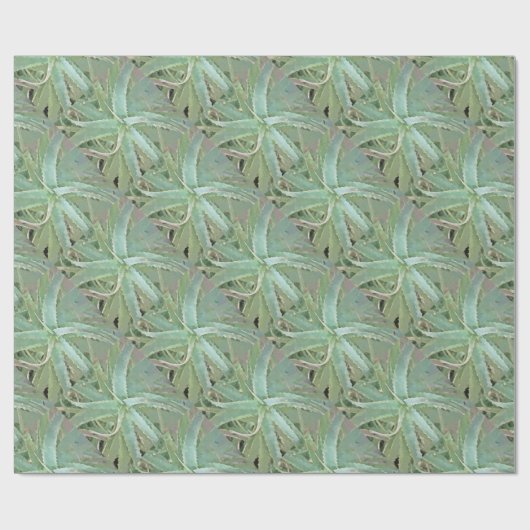 Papier Cadeau Art Acrylique Extraordinaire Aloe Vera (Plat)