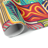 Papier Cadeau Art africain (Coin rond)