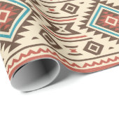 Papier Cadeau Art amérindien (Coin rond)