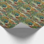 Papier Cadeau Art antique du Père Noël (Coin)