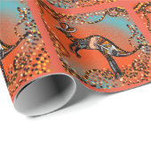 PAPIER CADEAU ART AUSTRALIEN (Coin rond)