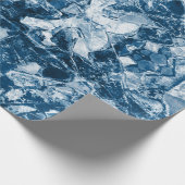 Papier Cadeau Art autochtone tribal Blancs Bleu noir foncé class (Coin)