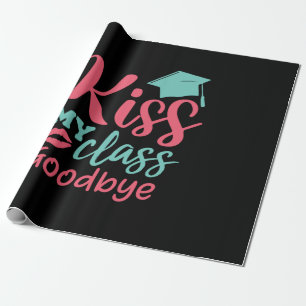 Papier Cadeau Art Baiser mes adieux de classe