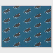 Papier Cadeau Art baleine (Plat)