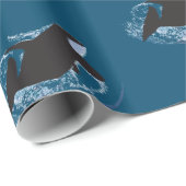 Papier Cadeau Art baleine (Coin rond)