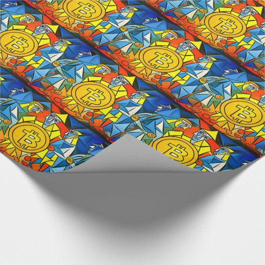 Papier Cadeau Art Bitcoin (Coin)