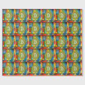 Papier Cadeau Art Bitcoin (Plat)