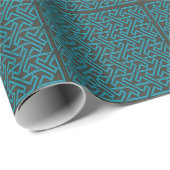 Papier Cadeau Art Celtique Design Papier Motif clé (Coin rond)