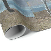 Papier Cadeau Art classique de deux lévriers (Coin rond)