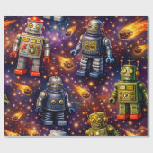 Papier Cadeau Art cosmique d'exploration (Plat)