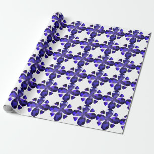 Papier Cadeau Art couleur, bleu