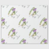 PAPIER CADEAU ART DE COCKTAIL DE RECETTE DE MARGARITA (Plat)