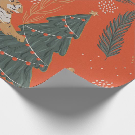 Papier Cadeau Art de Noël rétro (Coin)