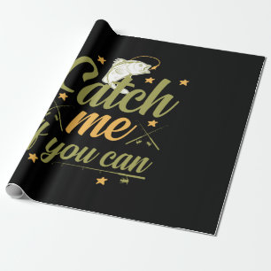 Papier Cadeau Art de pêche Attrape-moi si tu peux