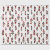 Papier Cadeau Art de plume (Plat)