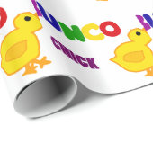 Papier Cadeau Art de poussin de Bunco d'amusement (Coin rond)