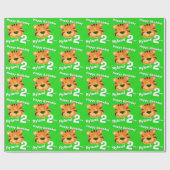 Papier Cadeau Art de visage de tigre et 2ème enveloppe (Plat)