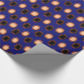Papier Cadeau Art Déco bleu marine (Coin)