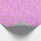 Papier Cadeau Art Déco chic industriel - rose, mauve (Coin)