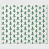 Papier Cadeau Art Deco Christmas Tree (Plat)