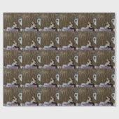 Papier Cadeau Art Déco Couple Kissing (Plat)