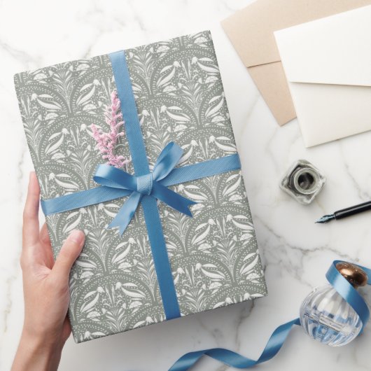 Papier Cadeau Art déco de Sage Green | Luxe côtier moderne (Cadeaux)
