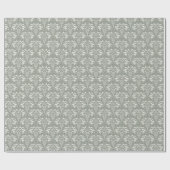 Papier Cadeau Art déco de Sage Green | Luxe côtier moderne (Plat)