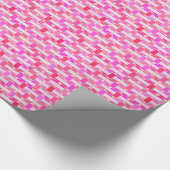 Papier Cadeau Art Déco industriel chic - rose, fuchsia, orchidée (Coin)